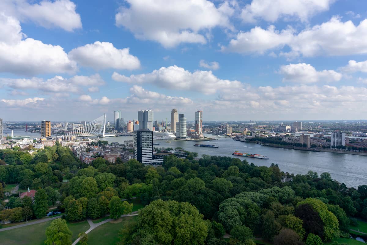 Rotterdam skyline taken from the Euromast - Photography by Chay Kelly